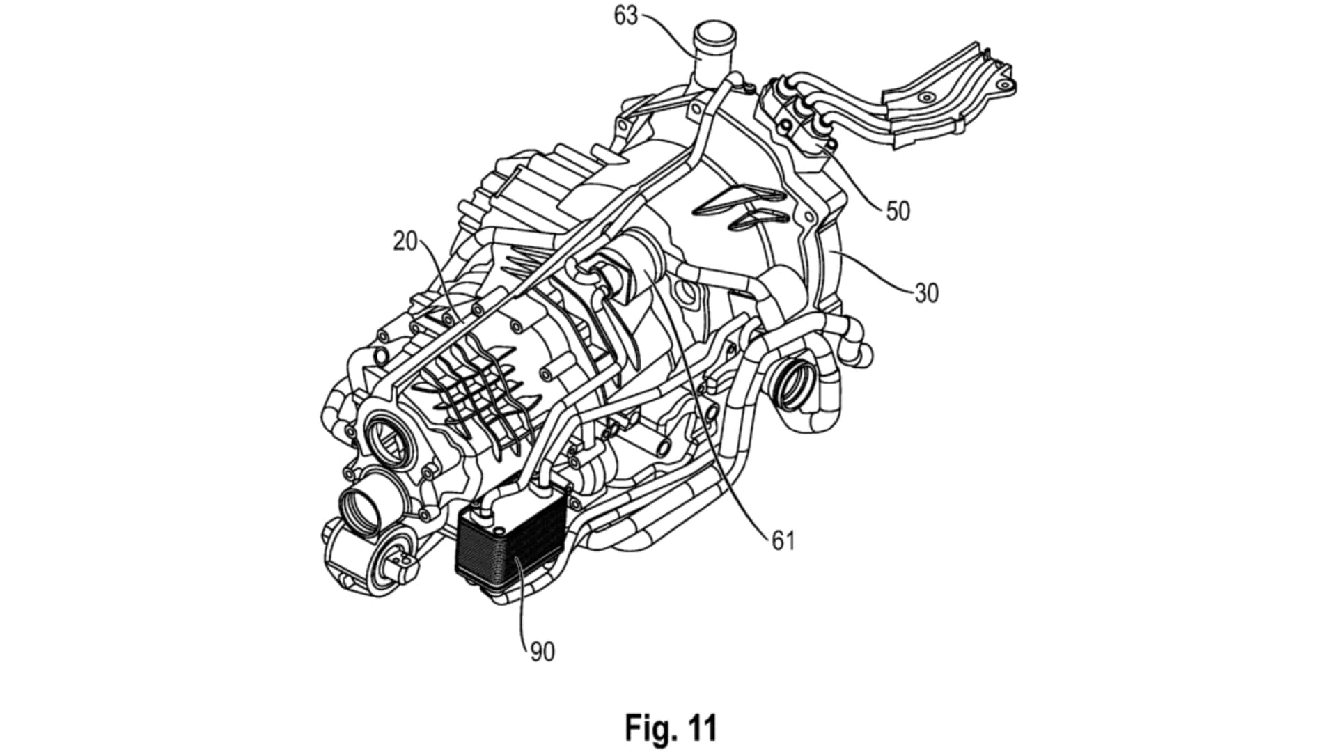 Porsche axial flux hybrid powertrain patent (2)